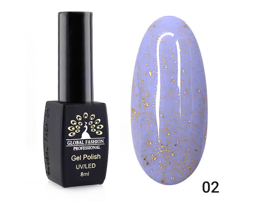 Гель-лак 002 (поталь) Global Fashion 8ml
