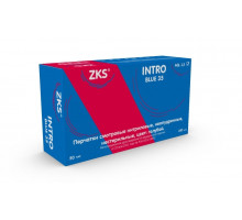 Перчатки ZKS нитриловые M INTRO blue 35 голубые, 50пар