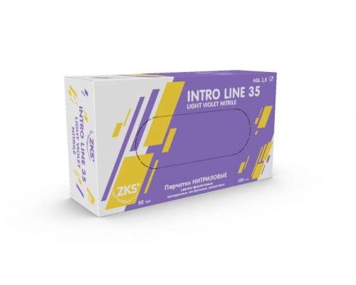 Перчатки ZKS нитриловые Intro Line 35 светло-фиолетовые L