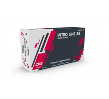 Перчатки ZKS нитриловые Intro Line 35 чёрные L