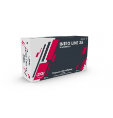 Перчатки ZKS нитриловые Intro Line 35 чёрные L