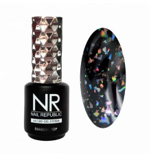 NR DIAMOND TOP №8 с голографическими хлопьями (15 мл)
