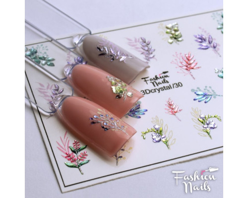 Слайдеры Fashion Nails 3D crystal 030