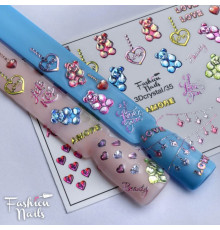 Слайдеры Fashion Nails 3D crystal 035