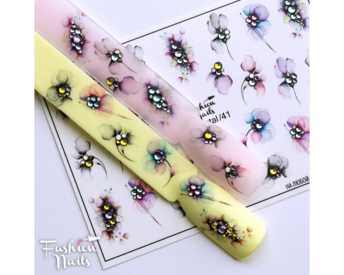 Слайдеры Fashion Nails 3D crystal 041