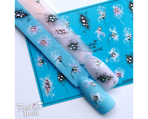 Слайдеры Fashion Nails 3D crystal 042