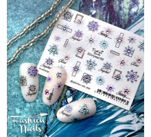 Слайдеры Fashion Nails 3D crystal 056