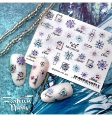 Слайдеры Fashion Nails 3D crystal 056