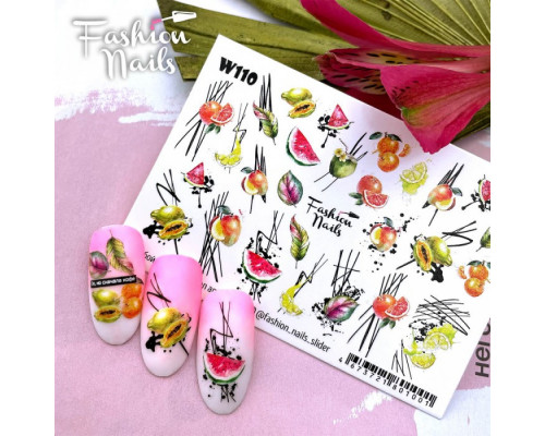 Слайдеры Fashion Nails White 110