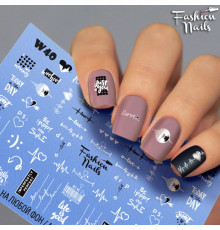 Слайдеры Fashion Nails White 040
