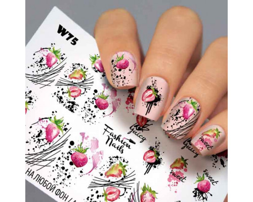 Слайдеры Fashion Nails White 075