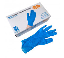 Перчатки Wally Plastic XS голубые, 50пар