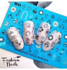 Слайдеры Fashion Nails White 081