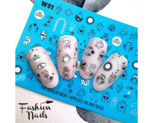 Слайдеры Fashion Nails White 081