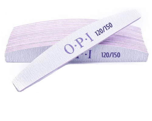 Пилка OPI 120/150 полумесяц, износостойкая (1шт)