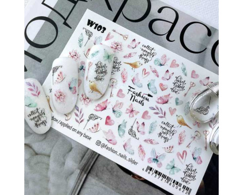Слайдеры Fashion Nails White 103