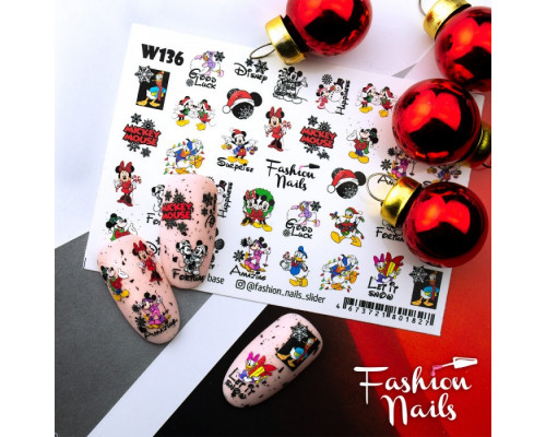 Слайдеры Fashion Nails White 136