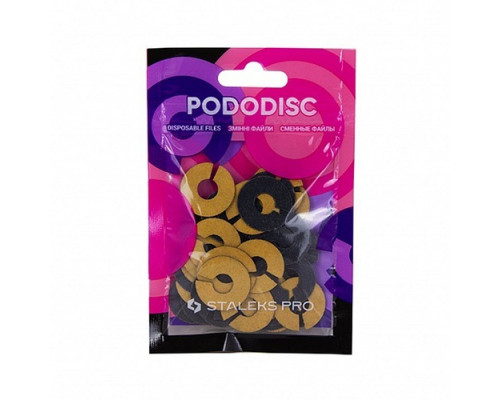STALEKS, PDFR-20-100 Сменные файлы-кольцо PODODISC STALEKS PRO М 100грит  (50шт)