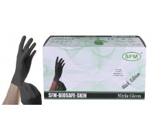 Перчатки Nitrile Gloves L чёрные 100 пар