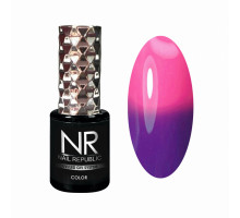 NR Гель-лак THERMO COLOR 600, Фиолетовый-розовый (10 мл)