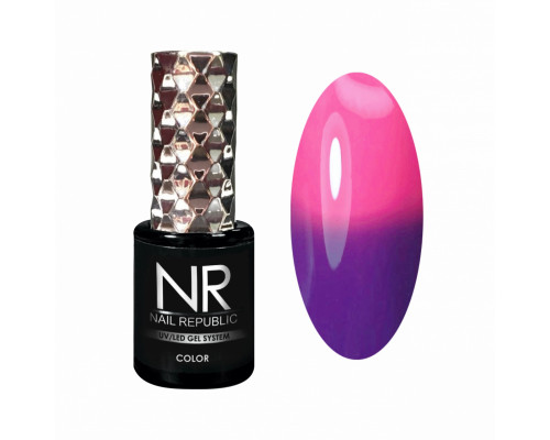 NR Гель-лак THERMO COLOR 600, Фиолетовый-розовый (10 мл)