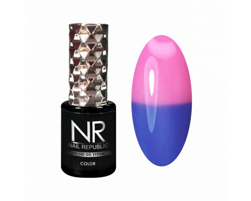 NR Гель-лак THERMO COLOR 601, Синий-розовый (10 мл)