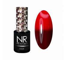 NR Гель-лак THERMO COLOR 607, Коричневый-красный (10 мл)