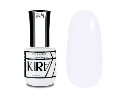 KIRA гель-лак Polar White 10мл.