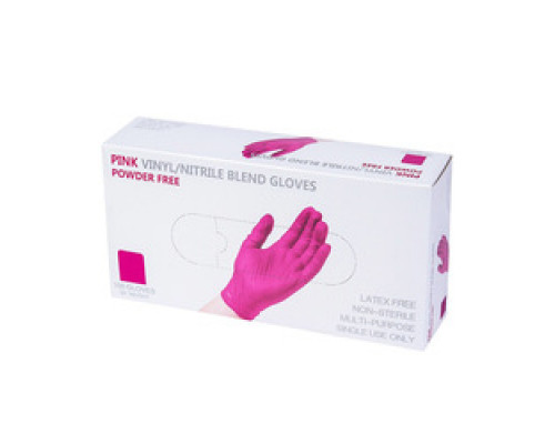 Перчатки Wally Plastic XS розовые, 50пар