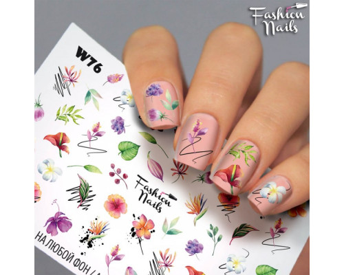 Слайдеры Fashion Nails White 076