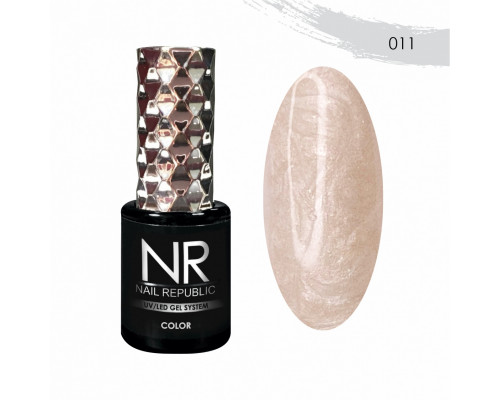 NR-011 Гель-лак, PEARL PRINT Жемчужная ваниль (10 мл)