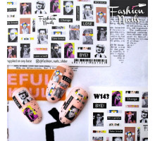 Слайдеры Fashion Nails White 143
