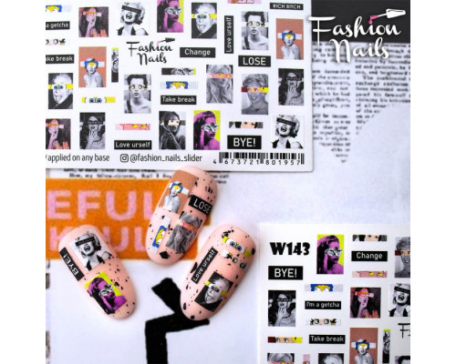 Слайдеры Fashion Nails White 143