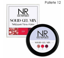 NR Твердые гель-лаки SOLID GEL MIX, Pallete 12 (flash 01,209,174)