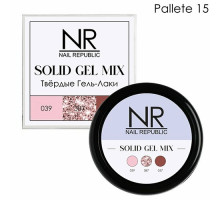 NR Твердые гель-лаки SOLID GEL MIX, Pallete 15 (039,387,057)