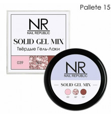 NR Твердые гель-лаки SOLID GEL MIX, Pallete 15 (039,387,057)