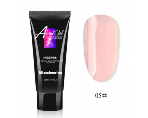 Акригель Misschering 15 мл. 05 Nude pink