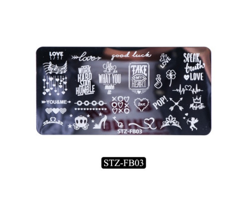 Пластина для стемпинга STZ-FB03