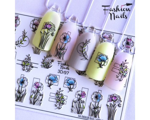 Слайдеры Fashion Nails 3D 097