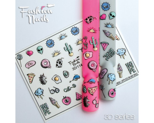 Слайдеры Fashion Nails 3D 114