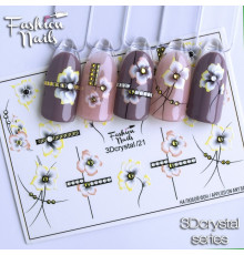 Слайдеры Fashion Nails 3D crystal 021
