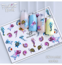 Слайдеры Fashion Nails 3D crystal 023