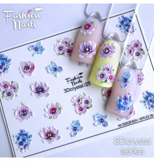 Слайдеры Fashion Nails 3D crystal 025