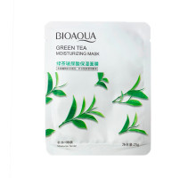 Маска для лица тканевая с экстрактом зеленого чая. Увлажняющая 25г. Bioaqua