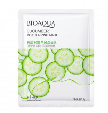 Маска для лица тканевая с экстрактом огурца. Увлажняющая 25г. Bioaqua