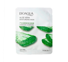 Маска для лица тканевая с экстрактом алоэ. Увлажняющая 25г. Bioaqua