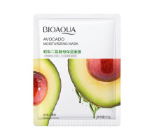 Маска для лица тканевая с экстрактом авокадо. Увлажняющая 25г. Bioaqua