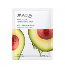 Маска для лица тканевая с экстрактом авокадо. Увлажняющая 25г. Bioaqua
