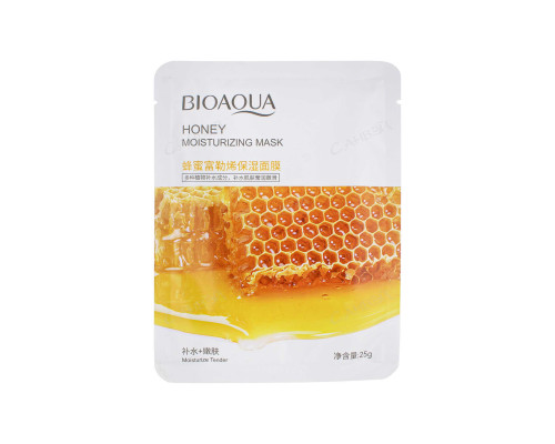 Маска для лица тканевая с экстрактом меда. Увлажняющая 25г. Bioaqua