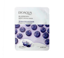 Маска для лица тканевая с экстрактом черники. Увлажняющая 25г. Bioaqua